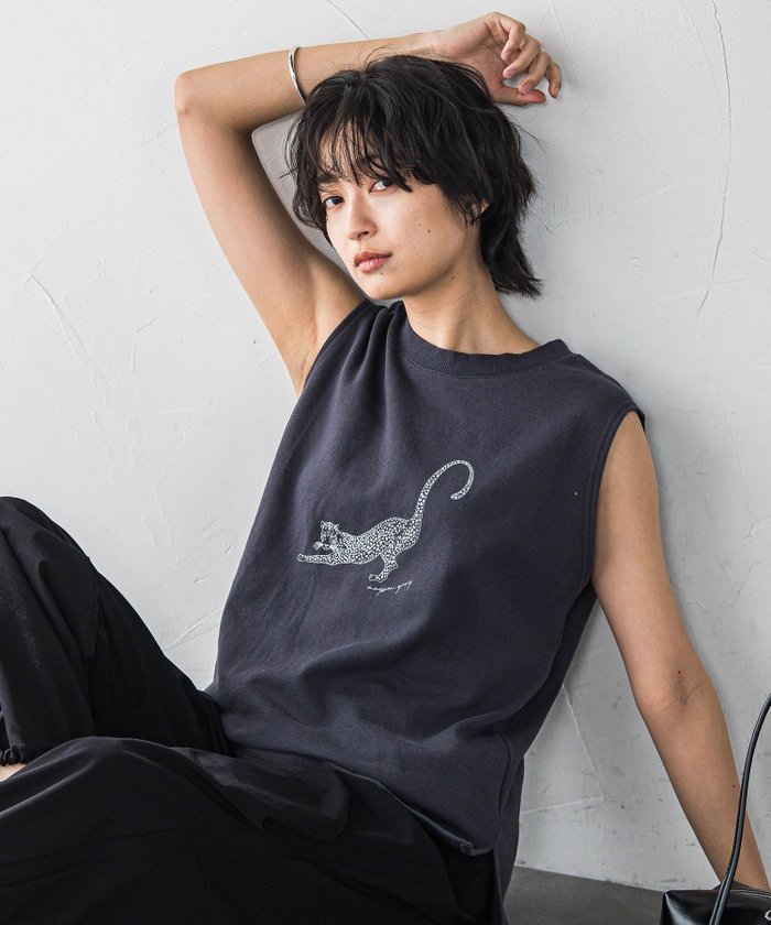 【メイソングレイ/MAYSON GREY】のレオパードプリントノースリーブプルオーバー≪洗濯機で洗える≫ インテリア・キッズ・メンズ・レディースファッション・服の通販 founy(ファニー) https://founy.com/ ファッション Fashion レディースファッション Ladies' Fashion Online トップス・カットソー Tops/Tshirt キャミソール / ノースリーブ No Sleeves プルオーバー Pullover 洗える Washable クール Cool ストレッチ Stretch テレコ Tereko プリント Print ベスト Vest ボトム Bottom ループ Loop レオパード Leopard |ID: prp329100004563894 ipo3291000000032655989