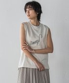 【メイソングレイ/MAYSON GREY】のレオパードプリントノースリーブプルオーバー≪洗濯機で洗える≫ オフホワイト|ID: prp329100004563894 ipo3291000000032655995