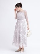 【ヴァン/Vin】のチュールレイヤードフラワー刺繍ドレス ベージュ|ID: prp329100004563942 ipo3291000000032722366