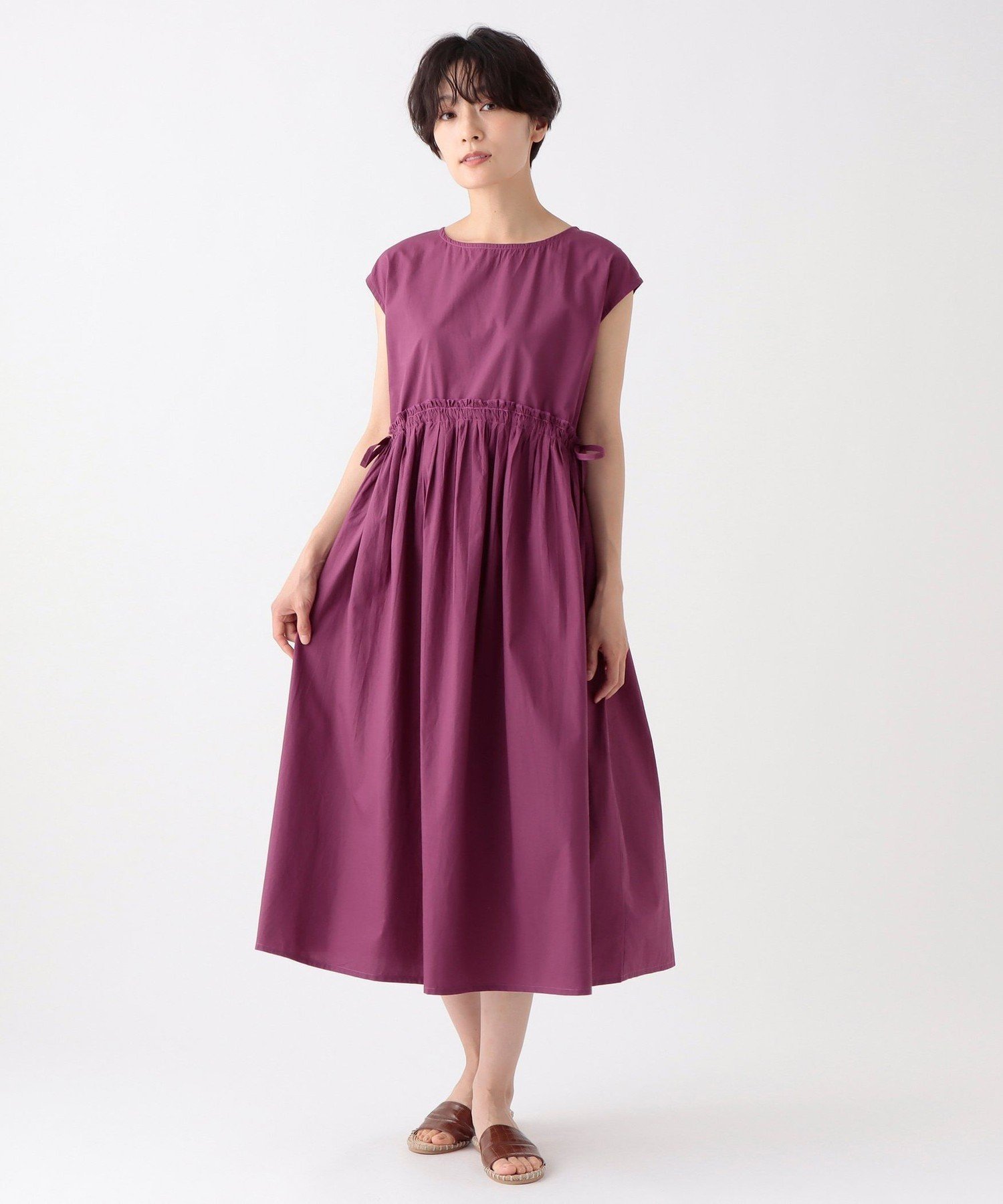 【アフタヌーンティー リビング/Afternoon Tea LIVING】のインド綿フレンチスリーブワンピース 人気、トレンドファッション・服の通販 founy(ファニー) 　ファッション　Fashion　レディースファッション　WOMEN　ワンピース　Dress　おすすめ　Recommend　インド　India　カーディガン　Cardigan　ギャザー　Gather　シンプル　Simple　ネップ　Nep Yarn　ポケット　Pocket　リボン　Ribbon　エレガント 上品　Elegant　 other-1|ID: prp329100004563995 ipo3291000000032275347