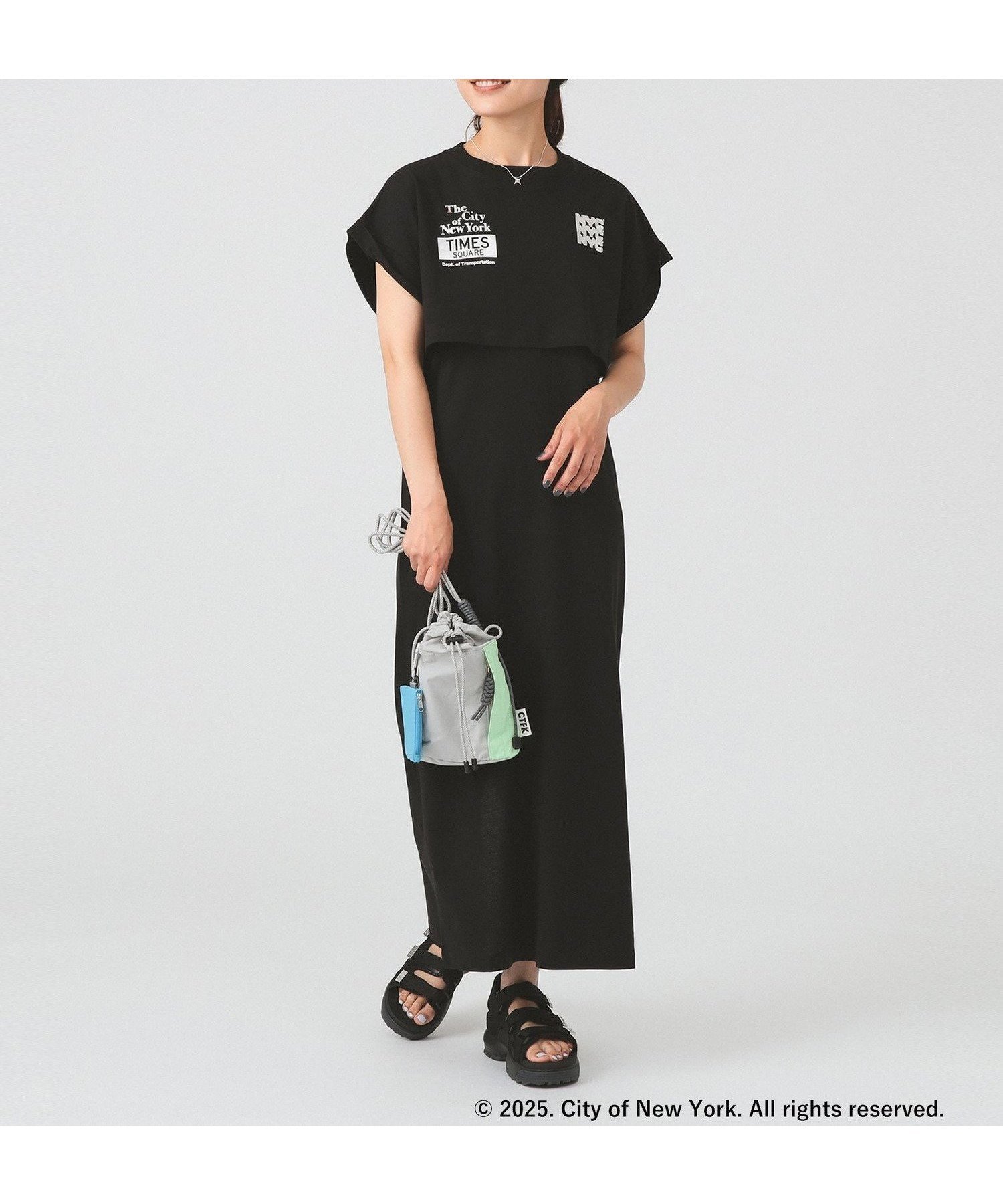 【ビームス ウイメン/BEAMS】の【別注】GOOD ROCK SPEED / NEW YORK CITY ワンピース インテリア・キッズ・メンズ・レディースファッション・服の通販 founy(ファニー) 　ファッション　Fashion　レディースファッション　Fashion for Women　ワンピース　Dresses　おすすめ　Recommended / Our Picks　キャミソール　Camisole, Spaghetti Strap Top　サンダル　Sandals, Summer Shoes　スポーツ　Sports, Activewear　別注　Limited Edition, Custom Order　夏　Summer　BLACK|ID: prp329100004564019 ipo3291000000033206896