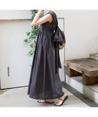 【ルージュヴィフラクレ/Rouge vif la cle】の麻混3WAYウエストリボンワンピース ブラック|ID: prp329100004564057 ipo3291000000032708500