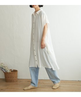 【エルビーシー/LBC】のエアリーフレンチギャザーワンピース 人気、トレンドファッション・服の通販 founy(ファニー) ファッション Fashion レディースファッション WOMEN ワンピース Dress おすすめ Recommend シアー Sheer スリーブ Sleeve デニム Denim フレンチ French リラックス Relax |ID:prp329100004564076