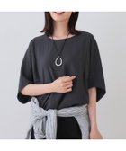 【インディヴィ/INDIVI】の【洗える/5分袖/UVケア/SETUP可能】モモンガスリーブブラウス チャコールグレー|ID: prp329100004564081 ipo3291000000032546673