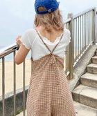 【ジュノア/JUNOAH】のバックリボンチェックロンパース 人気、トレンドファッション・服の通販 founy(ファニー) ファッション Fashion レディースファッション Fashion for Women ワンピース Dresses thumbnail オレンジ|ID: prp329100004564086 ipo3291000000033208393