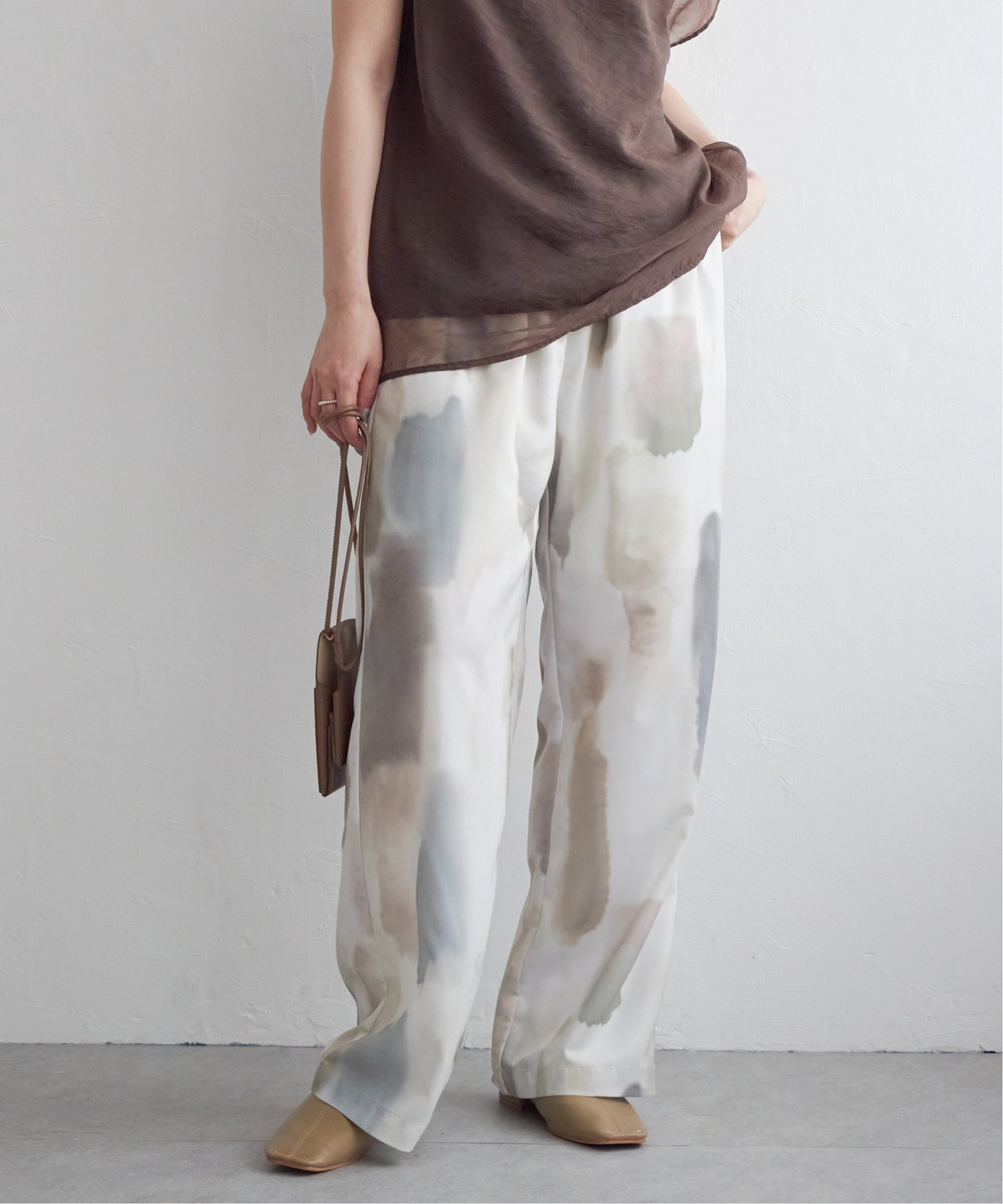 【ノッチ/notch】のニュアンス柄イージーパンツ 人気、トレンドファッション・服の通販 founy(ファニー) 　ファッション　Fashion　レディースファッション　WOMEN　パンツ　Pants　シンプル　Simple　ジャケット　Jacket　タンク　Tank　パターン　Pattern　リゾート　Resort　リラックス　Relax　ワイド　Wide　夏　Summer　無地　Plain Color　 other-1|ID: prp329100004564145 ipo3291000000032276676
