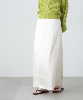 【エヌ ナチュラルビューティーベーシック/N.Natural Beauty basic】のサテンナロースカート 人気、トレンドファッション・服の通販 founy(ファニー) ファッション Fashion レディースファッション WOMEN スカート Skirt カットソー Cut And Sew シンプル Simple フィット Fit |ID:prp329100004564197
