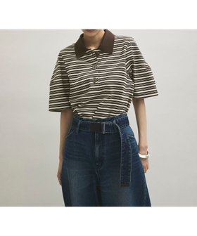 【アダム エ ロペ/ADAM ET ROPE'】の【一部WEB限定カラー】・【サステナブル】コクーンスリーブポロシャツ 人気、トレンドファッション・服の通販 founy(ファニー) ファッション Fashion レディースファッション WOMEN トップス・カットソー Tops/Tshirt シャツ/ブラウス Shirts/Blouses ポロシャツ Polo Shirts 春 Spring 洗える Washable コンパクト Compact スラックス Slacks ボトム Bottom ボーダー Border ポケット Pocket ポロシャツ Polo Shirt ワイド Wide S/S・春夏 Ss・Spring/Summer おすすめ Recommend 夏 Summer 2025年 2025 2025春夏・S/S Ss,Spring/Summer,2025 |ID:prp329100004564271
