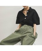 【アダム エ ロペ/ADAM ET ROPE'】の【一部WEB限定カラー】・【サステナブル】コクーンスリーブポロシャツ 人気、トレンドファッション・服の通販 founy(ファニー) ファッション Fashion レディースファッション WOMEN トップス・カットソー Tops/Tshirt シャツ/ブラウス Shirts/Blouses ポロシャツ Polo Shirts 春 Spring 洗える Washable コンパクト Compact スラックス Slacks ボトム Bottom ボーダー Border ポケット Pocket ポロシャツ Polo Shirt ワイド Wide S/S・春夏 Ss・Spring/Summer おすすめ Recommend 夏 Summer 2025年 2025 2025春夏・S/S Ss,Spring/Summer,2025 thumbnail ブラック(01)|ID: prp329100004564271 ipo3291000000032278276