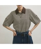 【アダム エ ロペ/ADAM ET ROPE'】のコクーンスリーブポロシャツ ダークブラウン系(21)|ID: prp329100004564271 ipo3291000000032645643