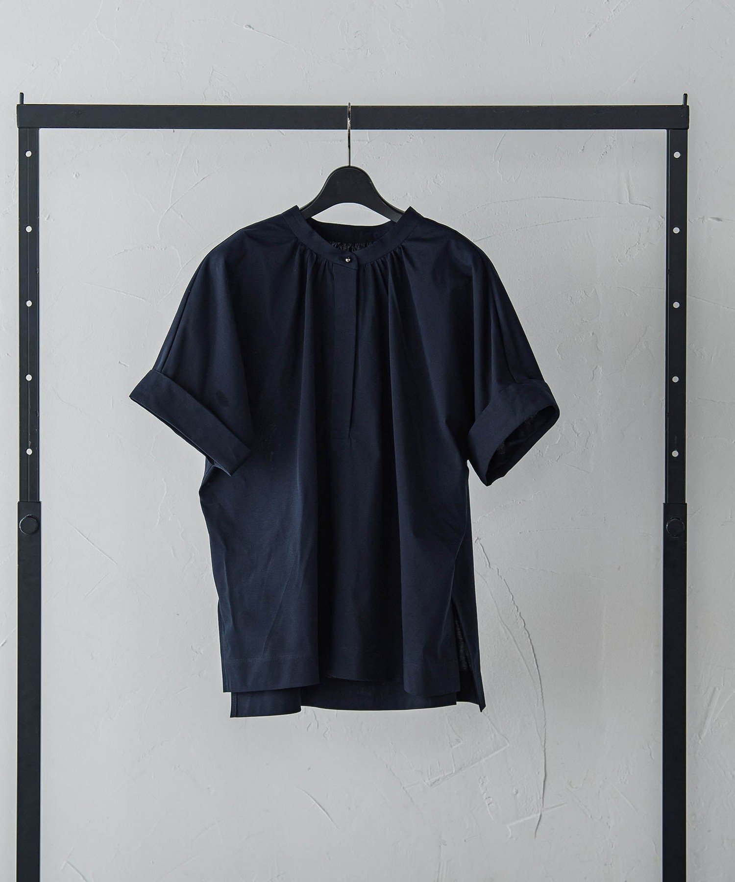 【ロートレ アモン/LAUTRE AMONT】の【WEB限定】ライクアウーヴンバンドカラーブラウス≪洗濯機で洗える≫ インテリア・キッズ・メンズ・レディースファッション・服の通販 founy(ファニー) 　ファッション　Fashion　レディースファッション　Fashion for Women　トップス・カットソー　Cut & Sew Tops　シャツ・ブラウス・オフィスカジュアル　Elegant Blouses & Button-Ups　洗える　Machine Washable　カットソー　Cut and Sewn Top　バランス　Balance, Style Balance　ボトム　Bottoms, Lower Wear　ネイビー|ID: prp329100004564330 ipo3291000000032712712