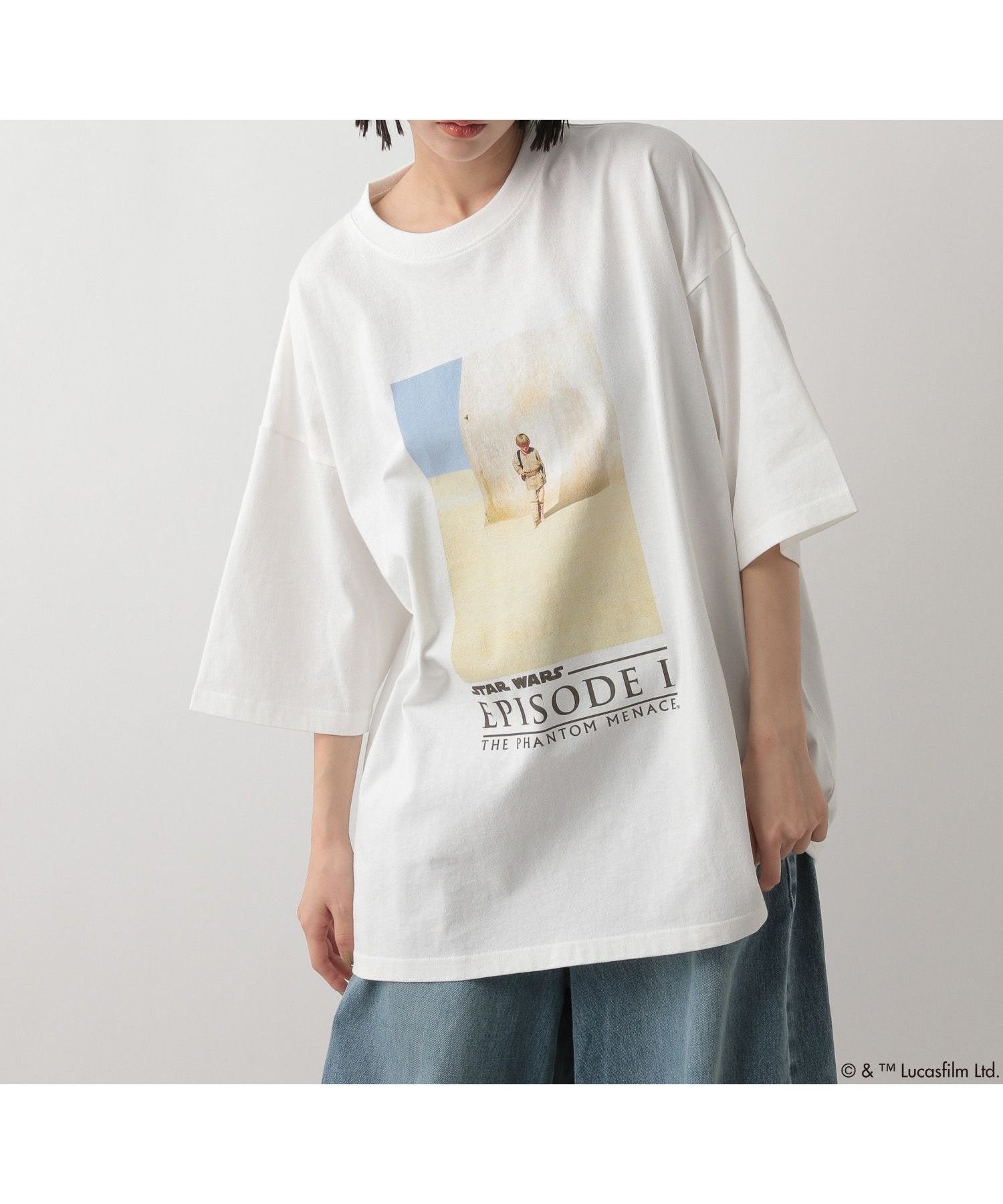 【ローリーズファーム/LOWRYS FARM】の【UNISEX】【STAR WARS】Tシャツ インテリア・キッズ・メンズ・レディースファッション・服の通販 founy(ファニー) 　ファッション　Fashion　レディースファッション　Fashion for Women　トップス・カットソー　Cut & Sew Tops　シャツ・ブラウス・オフィスカジュアル　Elegant Blouses & Button-Ups　ロングTシャツ・Tシャツ　Longline T-Shirts & Tees　ユニセックス　Unisex, Genderless　おすすめ　Recommended / Our Picks　インナー　Innerwear　キャラクター　Character, Licensed Characters　グラフィック　Graphic, Graphic Design　ショート　Short, Short Length　スリーブ　Sleeve, Long Sleeve / Short Sleeve　プリント　Print, Printed Pattern　人気　Popular, Best Seller　夏　Summer　ホワイト05|ID: prp329100004564361 ipo3291000000033393647
