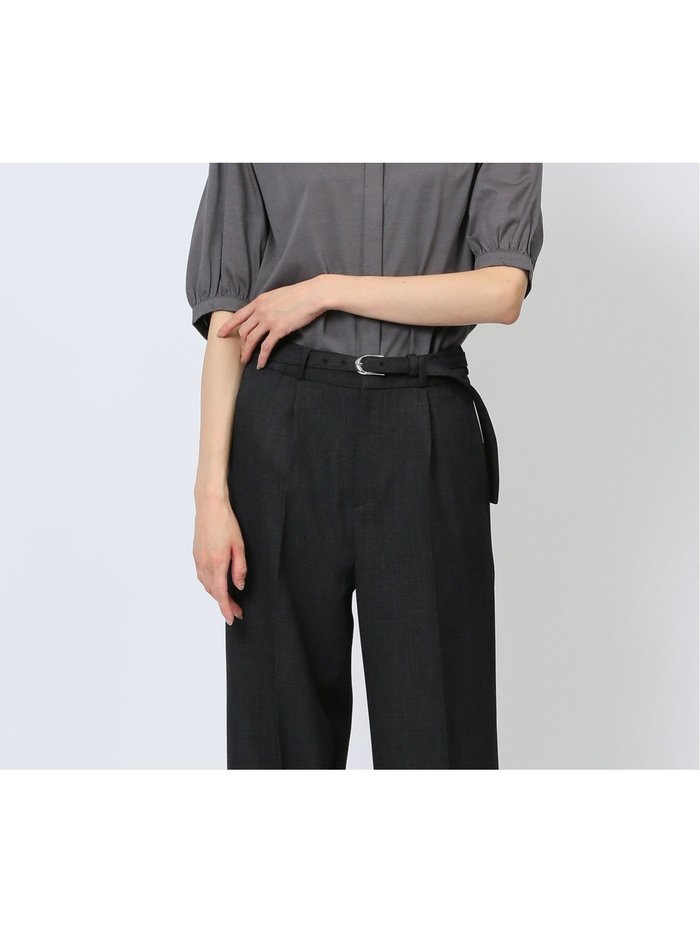 【タカキュー/TAKA-Q】の比翼 クルーネック 半袖ブラウソー インテリア・キッズ・メンズ・レディースファッション・服の通販 founy(ファニー) https://founy.com/ ファッション Fashion レディースファッション WOMEN トップス・カットソー Tops/Tshirt ウォッシャブル Washable 秋 Autumn/Fall カットソー Cut And Sew ギャザー Gather シルケット Mercerization ストレッチ Stretch ストレート Straight スリット Slit なめらか Smooth フィット Fit ベーシック Basic 半袖 Short Sleeve 夏 Summer エレガント 上品 Elegant |ID: prp329100004564399 ipo3291000000032279593