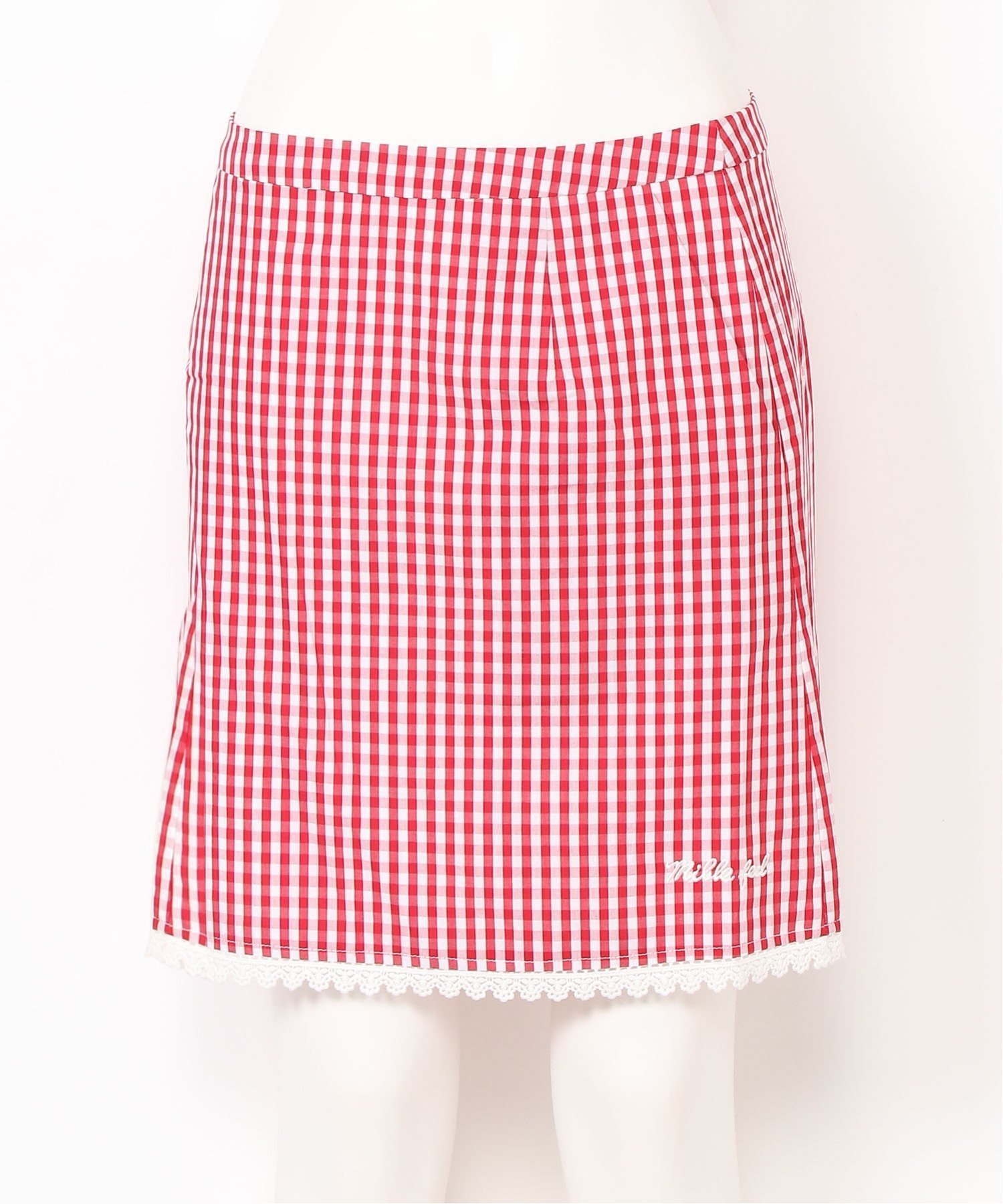 【ミルクフェド/MILKFED.】のMILKFED/GINGHAM MINI SKIRT インテリア・キッズ・メンズ・レディースファッション・服の通販 founy(ファニー) 　ファッション　Fashion　レディースファッション　WOMEN　スカート　Skirt　ミニスカート　Mini Skirts　おすすめ　Recommend　ガーリー　Girly　ギンガム　Gingham　スリーブ　Sleeve　チェック　Check　フリル　Frills　ポケット　Pocket　ミニスカート　Mini Skirt　RED|ID: prp329100004564405 ipo3291000000032279645