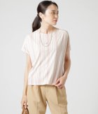 【ニューヨーカー/NEWYORKER】の強撚スムースストライププリント ドルマンスリーブプルオーバー レッド|ID: prp329100004564419 ipo3291000000032279769