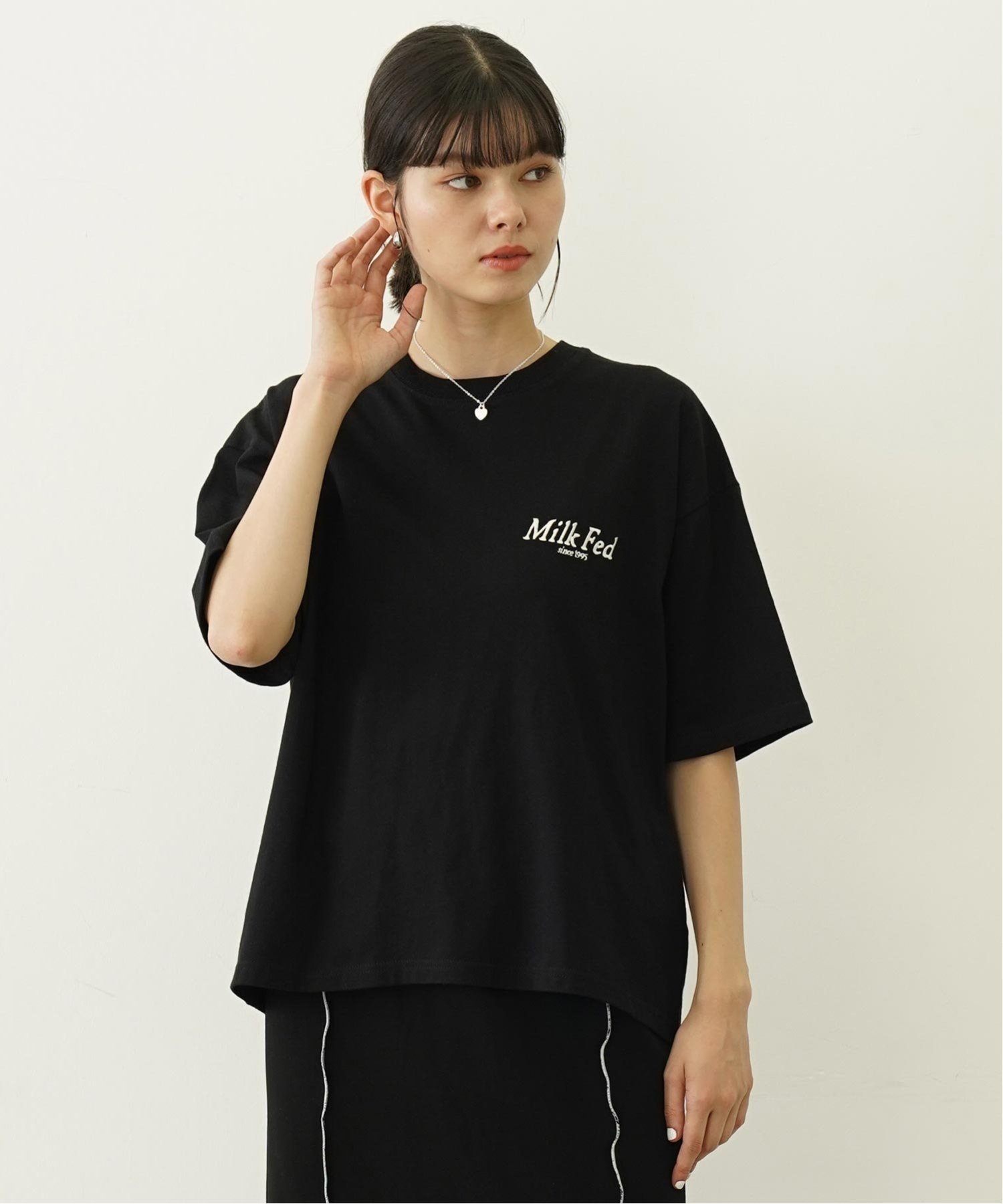 【ミルクフェド/MILKFED.】のPRETZEL WIDE S/S TEE MILKFED. 人気、トレンドファッション・服の通販 founy(ファニー) 　ファッション　Fashion　レディースファッション　WOMEN　ギンガム　Gingham　チェック　Check　フロント　Front　プリント　Print　リボン　Ribbon　ワイド　Wide　夏　Summer　S/S・春夏　Ss・Spring/Summer　 other-1|ID: prp329100004564421 ipo3291000000032279778