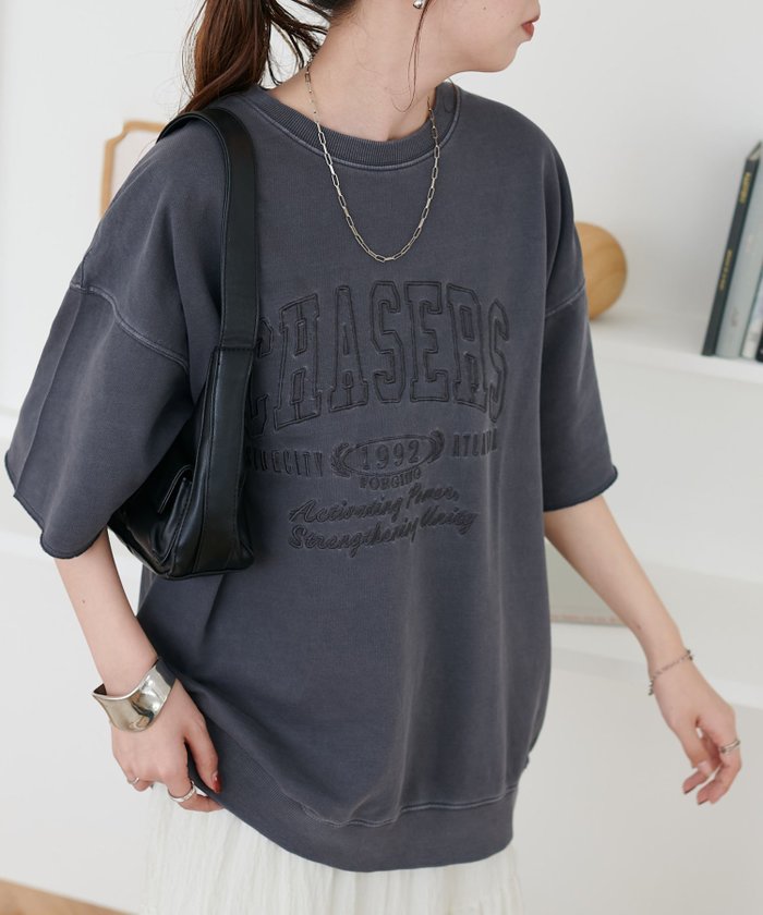 【ディスコート/Discoat】の【WEB限定】ピグメントカットオフロゴスウェット《ユニセックス》 インテリア・キッズ・メンズ・レディースファッション・服の通販 founy(ファニー) https://founy.com/ ファッション Fashion レディースファッション Fashion for Women トップス・カットソー Cut & Sew Tops レディースパーカー・カジュアルフーディー Casual Hoodies & Sweatshirts スウェット・クルーネックトップス Sweatshirts & Crewnecks / Relaxed Fit Sweat Tops おすすめ Recommended / Our Picks カットオフ Cut-Off Design トレンド Trend, Trending Now ヴィンテージ Vintage Style 人気 Popular, Best Seller 半袖 Short Sleeve, Half Sleeve |ID: prp329100004564422 ipo3291000000032728117