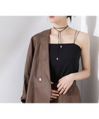 【ナノ ユニバース/nano universe】のストレッチポンチカップ付きベアトップキャミソール ブラック|ID:prp329100004564430