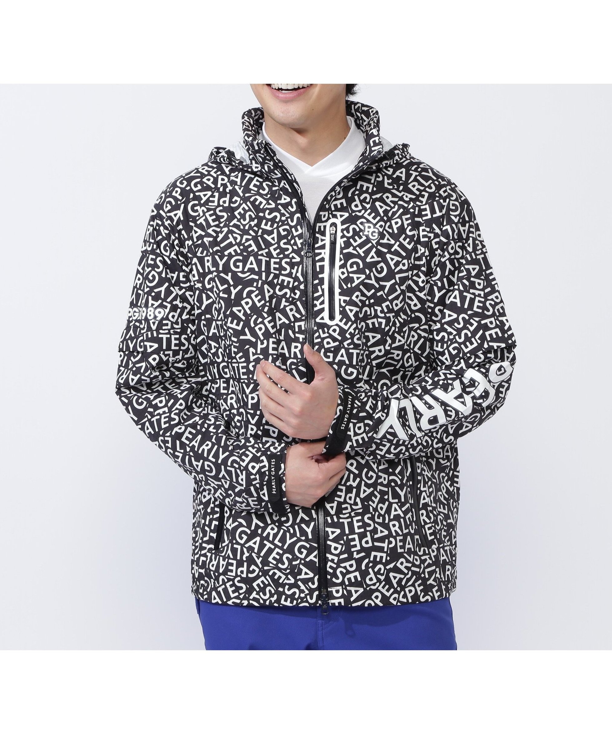 【パーリーゲイツ/PEARLY GATES / MEN】のCRAFTEVOフルジップアップレインジャケット ロゴ/千鳥柄 (MENS) インテリア・キッズ・メンズ・レディースファッション・服の通販 founy(ファニー) 　ファッション　Fashion　メンズファッション　MEN　キャップ　Cap　コンパクト　Compact　巾着　Purse　スタンド　Stand　ストレッチ　Stretch　ドローコード　Draw Cord　フロント　Front　半袖　Short Sleeve　おすすめ　Recommend　ロゴ1|ID: prp329100004564452 ipo3291000000032279964