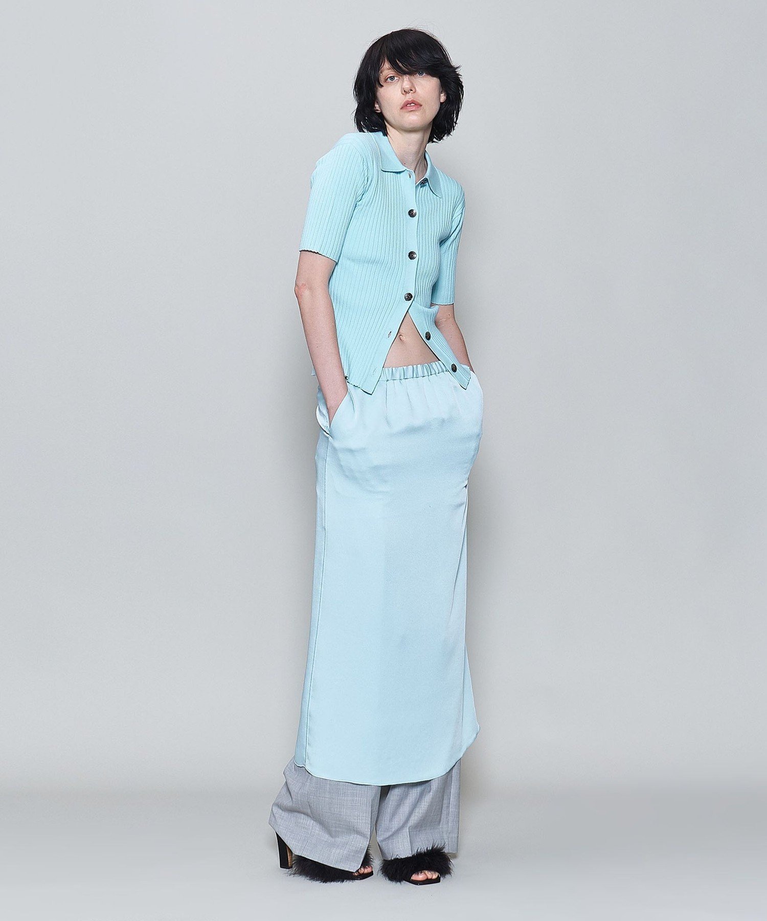【その他のブランド/Other】の6(ROKU) サテンスカート ライトブルー 人気、トレンドファッション・服の通販 founy(ファニー) 　ファッション　Fashion　レディースファッション　WOMEN　スカート　Skirt　おすすめ　Recommend　なめらか　Smooth　サテン　Satin　ロング　Long　定番　Standard　 other-1|ID: prp329100004564461 ipo3291000000032280021