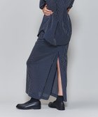 【その他のブランド/Other】の6(ROKU) スケ ストライプ マキシスカート NAVY|ID: prp329100004564464 ipo3291000000032280041