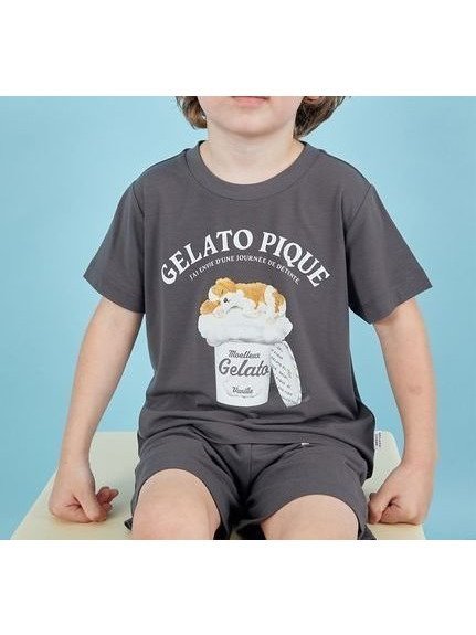 【ジェラート ピケ/gelato pique / KIDS】の【KIDS】スリーピングドッグTシャツ インテリア・キッズ・メンズ・レディースファッション・服の通販 founy(ファニー) 　ファッション　Fashion　キッズファッション　Fashion for Kids　ショート　Short, Short Length　プリント　Print, Printed Pattern　ワンポイント　One Point, Statement Accent　犬　Dog　CGRY[007]|ID: prp329100004564526 ipo3291000000032754244