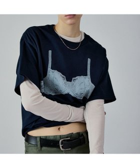 【アダム エ ロペ/ADAM ET ROPE'】のTROMPE LANGELIE BIG TEE 人気、トレンドファッション・服の通販 founy(ファニー) ファッション Fashion レディースファッション Ladies' Fashion Online インナー Inner ジャケット Jacket ブラジャー Bra プリント Print モチーフ Motif ランジェリー Lingerie ルーズ Loose レース Race |ID:prp329100004564545