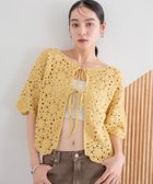 【ローリーズファーム/LOWRYS FARM】の【前後着用可能】クロシェ2WAYカーディガン イエロー|ID: prp329100004564575 ipo3291000000032627592