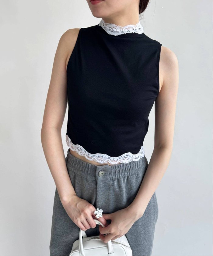 【エディット フォー ルル/edit.for LuLu】のレーストリムノースリーブトップ インテリア・キッズ・メンズ・レディースファッション・服の通販 founy(ファニー) https://founy.com/ ファッション Fashion レディースファッション Fashion for Women トップス・カットソー Cut & Sew Tops キャミソール&ノースリーブ Camisoles & Sleeveless Tops 2025年 2025 2025春夏・S/S Spring/Summer 2025 SS25 ストレッチ Stretch, Stretchy Fabric ノースリーブ Sleeveless, No-Sleeve フィット Fit, Slim Fit ランジェリー Lingerie, Intimate Wear レース Lace, Lace Fabric |ID: prp329100004564588 ipo3291000000032728154