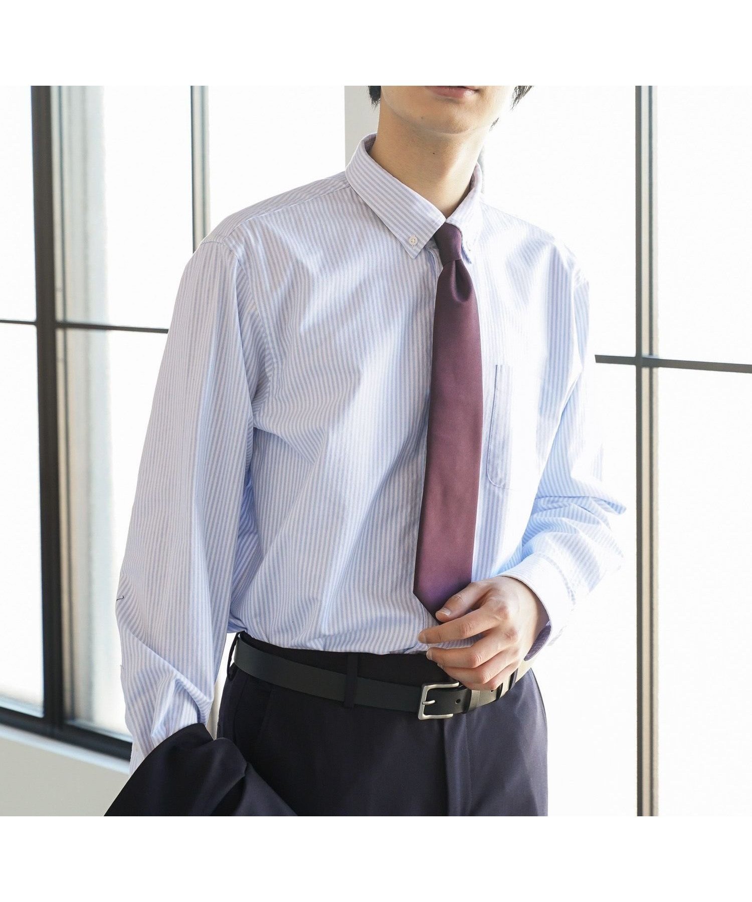 【グローバルワーク/GLOBAL WORK / MEN】のイージーケアオックス/ボタンダウンシャツ/147192 インテリア・キッズ・メンズ・レディースファッション・服の通販 founy(ファニー) 　ファッション　Fashion　メンズファッション　MEN　カフス　Cuffs　ジャケット　Jacket　スウェット　Sweat　ビジネス 仕事 通勤　Business　レギュラー　Regular　エレガント 上品　Elegant　定番　Standard　サックスロンスト82|ID: prp329100004564618 ipo3291000000032281197
