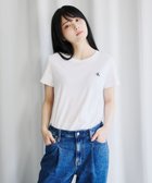 【カルバンクライン/Calvin Klein】の【公式ショップ】 カルバンクライン ロゴスリムTシャツ Calvin Klein Jeans 47AB804 人気、トレンドファッション・服の通販 founy(ファニー) ファッション Fashion レディースファッション WOMEN トップス・カットソー Tops/Tshirt シャツ/ブラウス Shirts/Blouses ロング / Tシャツ T-Shirts スリム Slim ミックス Mix 定番 Standard thumbnail Brilliant White|ID: prp329100004564641 ipo3291000000032281366