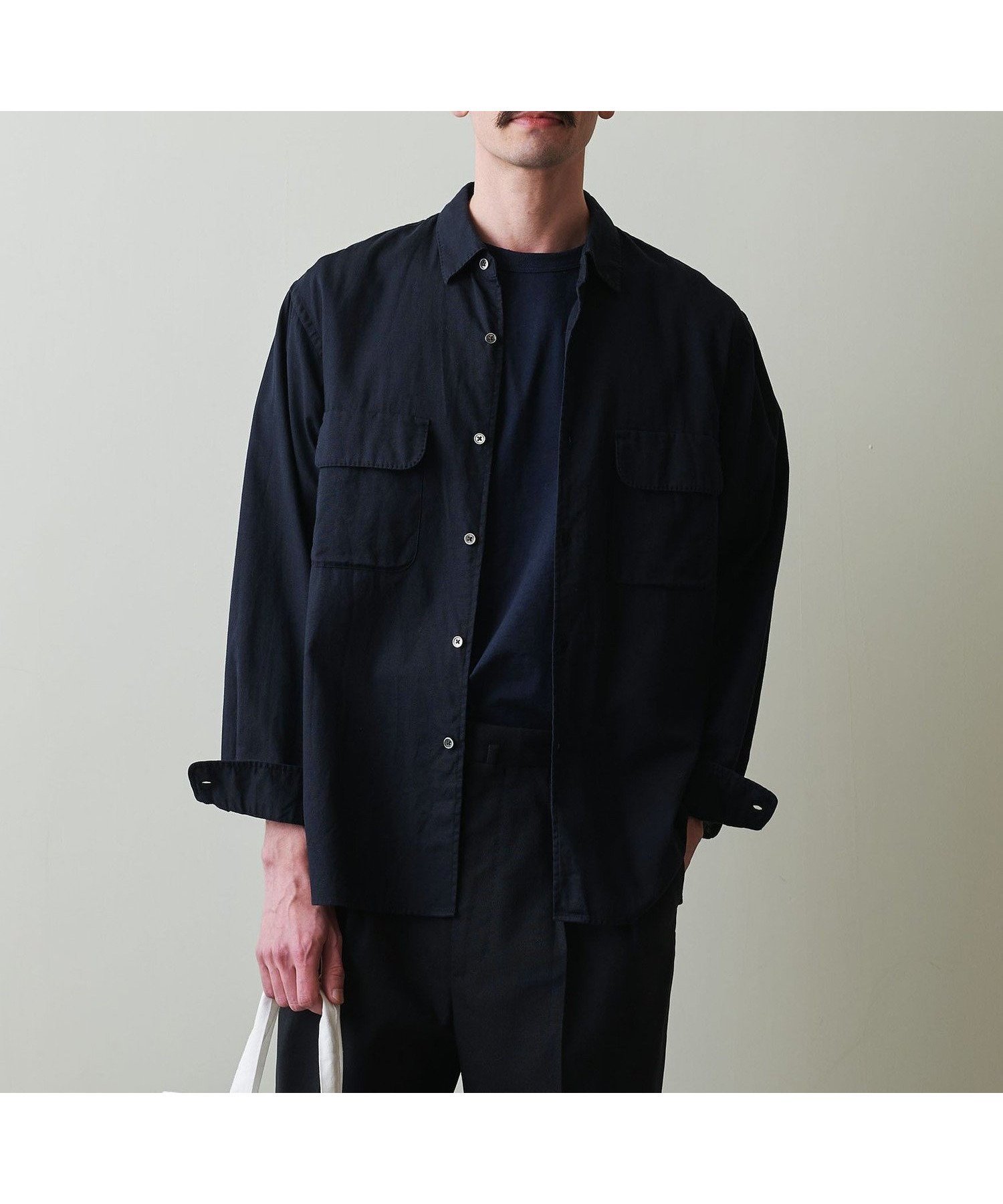 【ビューティ&ユース ユナイテッドアローズ/BEAUTY&YOUTH / UNITED ARROWS / MEN】のSteven Alan C/L/Si パナマ 2ポケット シャツ LOOSE BOX インテリア・キッズ・メンズ・レディースファッション・服の通販 founy(ファニー) 　ファッション　Fashion　メンズファッション　MEN　おすすめ　Recommend　シルク　Silk　シンプル　Simple　スリット　Slit　バランス　Balance　フラップ　Flap　ボックス　Box　ポケット　Pocket　ルーズ　Loose　夏　Summer　羽織　Haori　NAVY|ID: prp329100004564666 ipo3291000000032281513