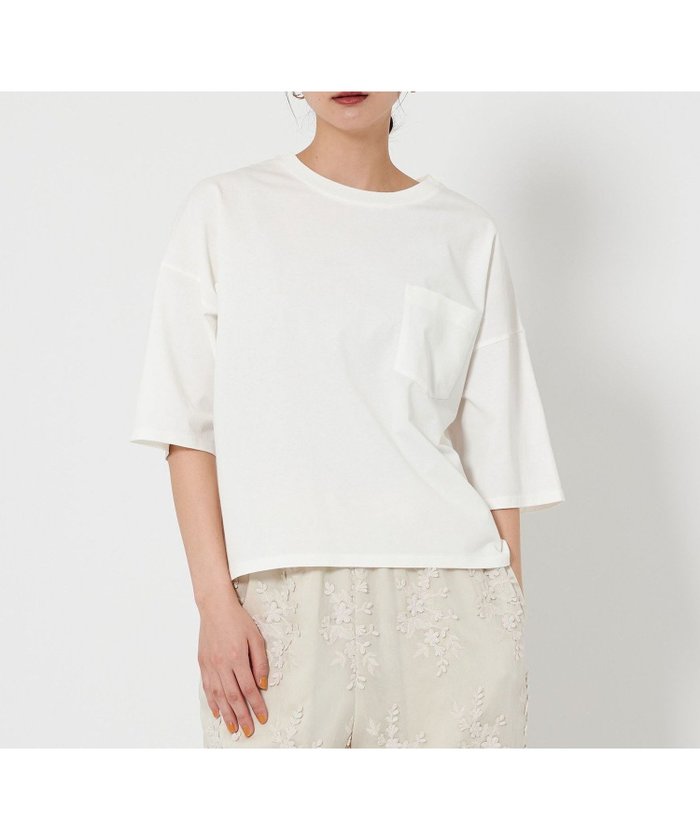 【ビューティ&ユース ユナイテッドアローズ/BEAUTY&YOUTH / UNITED ARROWS】のドルマンスリーブ ポケット Tシャツ -接触冷感- インテリア・キッズ・メンズ・レディースファッション・服の通販 founy(ファニー) https://founy.com/ ファッション Fashion レディースファッション Fashion for Women トップス・カットソー Cut & Sew Tops シャツ・ブラウス・オフィスカジュアル Elegant Blouses & Button-Ups ロングTシャツ・Tシャツ Longline T-Shirts & Tees ショート Short, Short Length シンプル Simple, Minimal スリーブ Sleeve, Long Sleeve / Short Sleeve ボトム Bottoms, Lower Wear ポケット Pocket, Pocket Detail リラックス Relax, Relaxed Fit |ID: prp329100004564670 ipo3291000000032741162