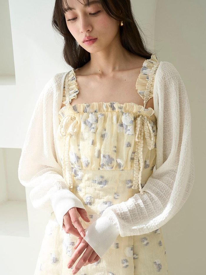 【スナイデル/SNIDEL】のバックドロストシアーボレロカーディガン インテリア・キッズ・メンズ・レディースファッション・服の通販 founy(ファニー) https://founy.com/ ファッション Fashion レディースファッション Ladies' Fashion Online トップス・カットソー Tops/Tshirt カーディガン Cardigans バッグ Bag おすすめ Recommend エレガント 上品 Elegant シアー Sheer センター Center ボレロ Bolero 夏 Summer 春 Spring S/S・春夏 Ss・Spring/Summer |ID: prp329100004564856 ipo3291000000032637914