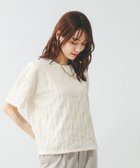 【グローバルワーク/GLOBAL WORK】のBeauteeジャガードプルオーバー半袖/455461 アイボリー08|ID: prp329100004564927 ipo3291000000033284918