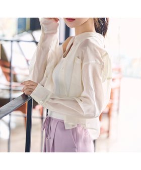 【プロポーション ボディドレッシング/PROPORTION BODY DRESSING】のシアーシャツ 人気、トレンドファッション・服の通販 founy(ファニー) ファッション Fashion レディースファッション WOMEN トップス・カットソー Tops/Tshirt シャツ/ブラウス Shirts/Blouses カフス Cuffs シアー Sheer ポケット Pocket |ID:prp329100004565055