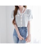 【ナイスクラップ/NICE CLAUP】の【セット対応】配色ラメニット半袖カーディガン 人気、トレンドファッション・服の通販 founy(ファニー) ファッション Fashion レディースファッション WOMEN トップス・カットソー Tops/Tshirt ニット Knit Tops カーディガン Cardigans おすすめ Recommend カーディガン Cardigan ガーリー Girly クロップド Cropped セットアップ Set Up フロント Front ボトム Bottom マーメイド Mermaid ミニスカート Mini Skirt ロング Long 半袖 Short Sleeve 夏 Summer thumbnail サックスブルー|ID: prp329100004565071 ipo3291000000032284020