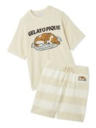 【ジェラートピケ オム/GELATO PIQUE HOMME / MEN】の【ONLINE限定】【HOMME】エアリーモコドッグジャガードプルオーバー ハーフパンツセット CRM[004]|ID: prp329100004565081 ipo3291000000032608976