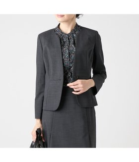 【ニューヨーカー/NEWYORKER】のマイクロ千鳥 ノーカラー1釦ジャケット 人気、トレンドファッション・服の通販 founy(ファニー) ファッション Fashion レディースファッション Fashion for Women アウター Coat / Outerwear Collection レディースジャケット・軽アウター Jackets オケージョン Occasion Wear 春 Spring コンパクト Compact, Small Size シェイプ Shape, Slim Fit ジャケット Jacket, Outerwear ストレッチ Stretch, Stretchy Fabric セットアップ Set-Up, Coordinated Outfit チェック Check, Plaid, Tartan ハウンドトゥース Houndstooth, Dogtooth Check ベーシック Basic, Essential ポケット Pocket, Pocket Detail S/S・春夏 SS, Spring/Summer, Warm Season 夏 Summer ビジネス 仕事 通勤 Business / Work / Commuting |ID:prp329100004565088