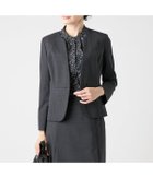 【ニューヨーカー/NEWYORKER】のマイクロ千鳥 ノーカラー1釦ジャケット 人気、トレンドファッション・服の通販 founy(ファニー) ファッション Fashion レディースファッション Fashion for Women アウター Coat / Outerwear Collection レディースジャケット・軽アウター Jackets オケージョン Occasion Wear 春 Spring コンパクト Compact, Small Size シェイプ Shape, Slim Fit ジャケット Jacket, Outerwear ストレッチ Stretch, Stretchy Fabric セットアップ Set-Up, Coordinated Outfit チェック Check, Plaid, Tartan ハウンドトゥース Houndstooth, Dogtooth Check ベーシック Basic, Essential ポケット Pocket, Pocket Detail S/S・春夏 SS, Spring/Summer, Warm Season 夏 Summer ビジネス 仕事 通勤 Business / Work / Commuting thumbnail ダークグレー|ID: prp329100004565088 ipo3291000000032745289