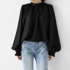 【その他のブランド/Other】のブラウス ボリューム袖 トップス シャツ レディース 長袖 スタンドカラー ブラック|ID: prp329100004565107 ipo3291000000032284404