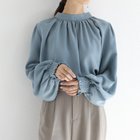 【その他のブランド/Other】のブラウス ボリューム袖 トップス シャツ レディース 長袖 スタンドカラー あおいみどり|ID: prp329100004565107 ipo3291000000032284405