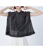 【ナチュラル ビューティー ベーシック/NATURAL BEAUTY BASIC】のシアークロップドブラウス 人気、トレンドファッション・服の通販 founy(ファニー) ファッション Fashion レディースファッション Fashion for Women トップス・カットソー Cut & Sew Tops シャツ・ブラウス・オフィスカジュアル Elegant Blouses & Button-Ups コンパクト Compact, Small Size トレンド Trend, Trending Now バランス Balance, Style Balance フレア Flare, Flared 夏 Summer 羽織 Haori, Light Jacket thumbnail クロ|ID: prp329100004565121 ipo3291000000033098010
