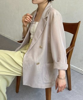 【ゼヴォン/Thevon】のGOLDボタンメッシュテーラードジャケット 人気、トレンドファッション・服の通販 founy(ファニー) ファッション Fashion レディースファッション Fashion for Women アウター Coat / Outerwear Collection レディースジャケット・軽アウター Jackets テーラードジャケット / 通勤・きれいめスタイル Tailored Jackets & Blazers 2025年 2025 2025春夏・S/S Spring/Summer 2025 SS25 ジャケット Jacket, Outerwear メッシュ Mesh, Net Fabric 夏 Summer 春 Spring S/S・春夏 SS, Spring/Summer, Warm Season |ID:prp329100004565124