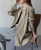 【ゼヴォン/Thevon】のGOLDボタンライトテーラードジャケット 人気、トレンドファッション・服の通販 founy(ファニー) ファッション Fashion レディースファッション WOMEN アウター Coat Outerwear ジャケット Jackets テーラードジャケット Tailored Jackets 2025年 2025 2025春夏・S/S Ss,Spring/Summer,2025 キャミ Cami ジャケット Jacket スラックス Slacks デニム Denim リラックス Relax エレガント 上品 Elegant 夏 Summer 春 Spring S/S・春夏 Ss・Spring/Summer thumbnail ベージュ|ID: prp329100004565126 ipo3291000000032368092
