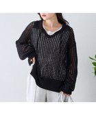 【チャオパニックティピー/CIAOPANIC TYPY】のメッシュ襟付きスキッパーニット 人気、トレンドファッション・服の通販 founy(ファニー) ファッション Fashion レディースファッション WOMEN トップス・カットソー Tops/Tshirt ニット Knit Tops おすすめ Recommend インナー Inner キャミソール Camisole スキッパー Skipper スラックス Slacks スリット Slit デニム Denim トレンド Trend メッシュ Mesh thumbnail ブラック|ID: prp329100004565163 ipo3291000000032284977