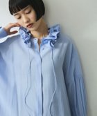 【アダム エ ロペ/ADAM ET ROPE'】の【WEB限定】フリルタイブラウス サックス(48)|ID: prp329100004565177 ipo3291000000032285114