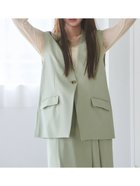 【テチチ/Te chichi】の【宮本茉由着用】シングルノーカラージレ(セットアップ可) 人気、トレンドファッション・服の通販 founy(ファニー) ファッションモデル・俳優・女優 Models 女性 Women 宮本茉由 MIyamoto Mayu ファッション Fashion レディースファッション Ladies' Fashion Online アウター Coat Outerwear トップス・カットソー Tops/Tshirt ベスト/ジレ Gilets/Vests 2025年 2025 2025春夏・S/S Ss,Spring/Summer,2025 おすすめ Recommend インナー Inner シアー Sheer ショルダー Shoulder スタイリッシュ Stylish スリット Slit セットアップ Set Up ドロップ Drop フェミニン Feminine リラックス Relax 女優 Actress 春 Spring thumbnail ミント|ID: prp329100004565191 ipo3291000000032660567