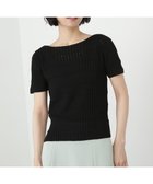 【エヌ ナチュラルビューティーベーシック/N.Natural Beauty basic】のハリヌキ変形リブニット 人気、トレンドファッション・服の通販 founy(ファニー) ファッション Fashion レディースファッション WOMEN トップス・カットソー Tops/Tshirt ニット Knit Tops スリット Slit リブニット Rib Knit thumbnail ブラック|ID: prp329100004565195 ipo3291000000032285387