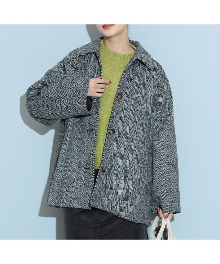 【ビームス ウイメン/BEAMS】のヘリンボーン ミドルコート インテリア・キッズ・メンズ・レディースファッション・服の通販 founy(ファニー) https://founy.com/ ファッション Fashion レディースファッション Fashion for Women アウター Coat / Outerwear Collection コート・ロングコート・ピーコート Long Coats, Peacoats & More クラシカル Classical, Vintage-Inspired ジップ Zip, Zipper デニム Denim, Jeans Material ボトム Bottoms, Lower Wear ミドル Middle Length, Mid Height エレガント 上品 Elegant |ID: prp329100004565226 ipo3291000000033835029